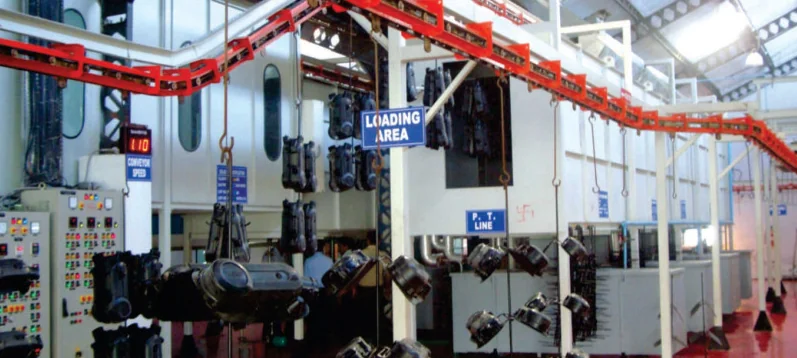Real ECS industrial conveyor system