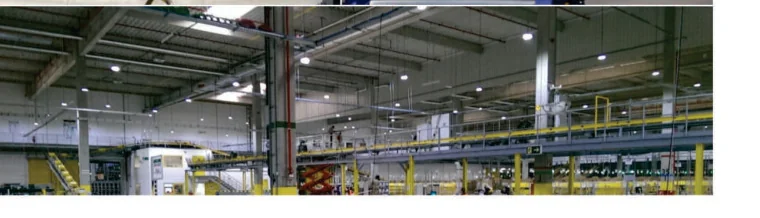 Industrial factory and conveyor infrastructure
